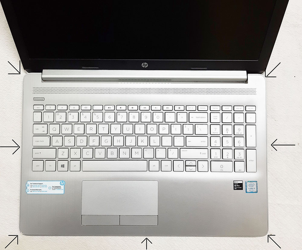 image of laptop with the tools